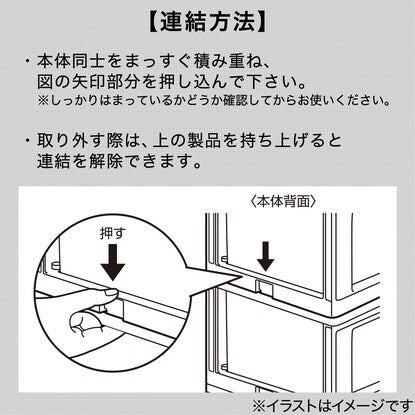 Drawers N-in-Box L Regular 3 Tiers/4 Drawers Clear