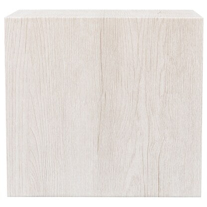 Wood-grain drawer box, vertical half, 3 tiers (white wash IW01)