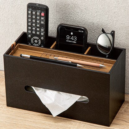 Remote control and tissue case (BT dark brown)