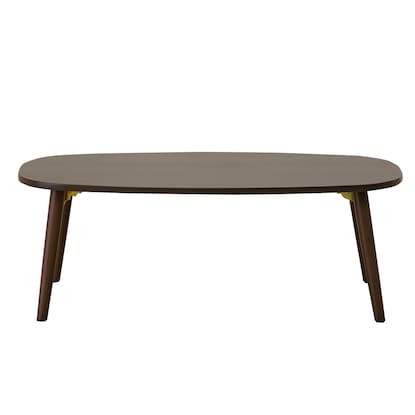 Folding table Rapport oval (dark brown)