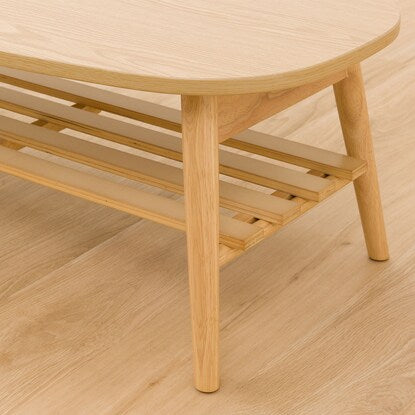 Rapport Folding Table Oval with Shelf (Natural)