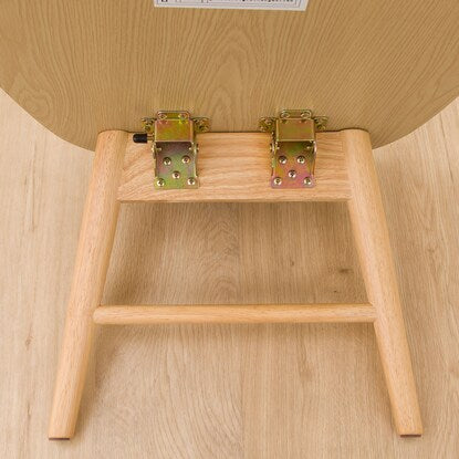 Rapport Folding Table Oval with Shelf (Natural)