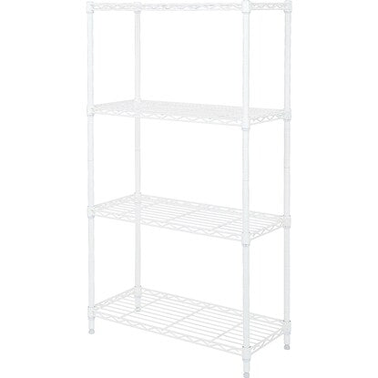 Steel rack (STANDARD, width 65cm, 3 shelves, white)