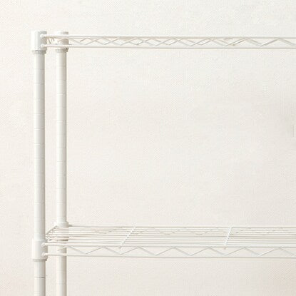 Steel rack (STANDARD, width 85cm, 2 shelves, white)