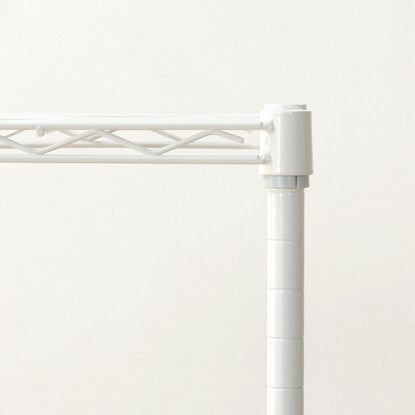 Steel rack (STANDARD, width 85cm, 2 shelves, white)