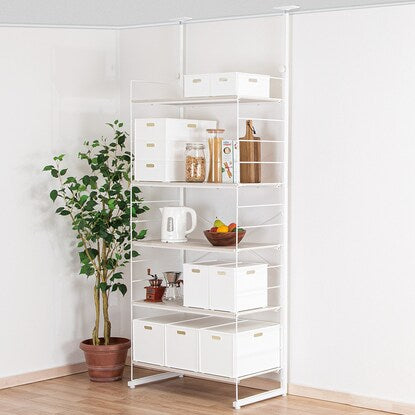 Wall-mounted storage unit N Polda Deep (white wash)