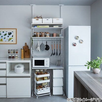 Wall-mounted storage unit N Polda Deep (white wash)