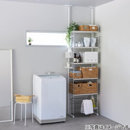 Wall-mounted storage unit N Polda Deep (white wash)
