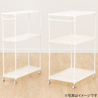 ニトリ(NITORI) スチールラックワゴン（MU2060 ホワイト