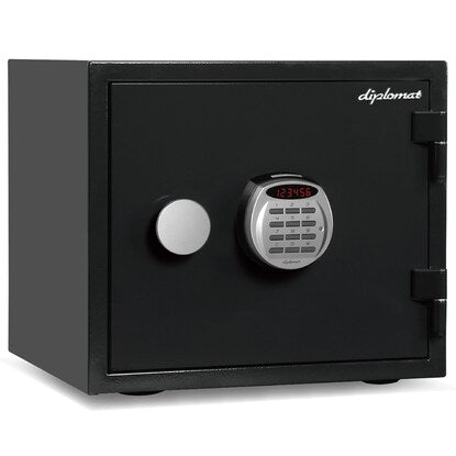 Crystal Fireproof and Waterproof Safe (Capacity 19L, Black)