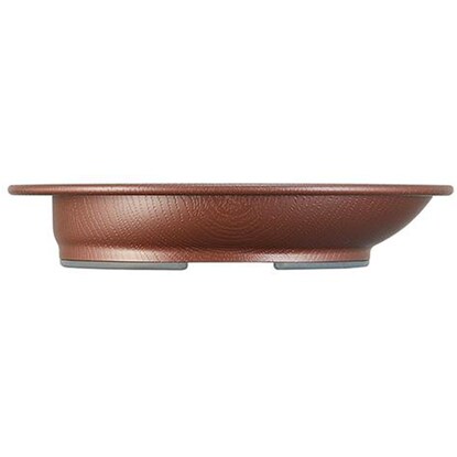 Wood grain scooping plate (brown)