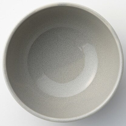 Ultra-lightweight rice bowl, silver-gray glaze, large