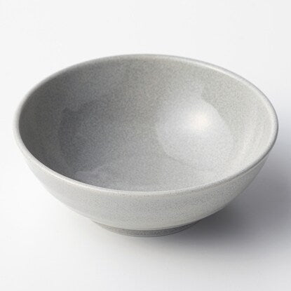 Ultra-lightweight small bowl Cal: Eclair (silver-gray glaze)