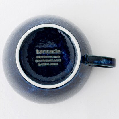 Ultra-lightweight soup cup Cal: Eclair (navy blue kiln-fired porcelain)