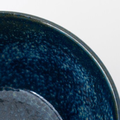 Ultra-lightweight soup cup Cal: Eclair (navy blue kiln-fired porcelain)