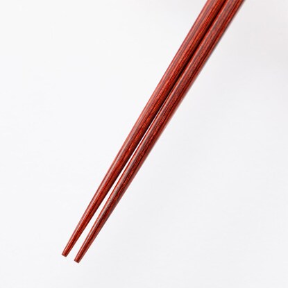 Stacked chopsticks (thin, 22.5cm, vermilion finish)