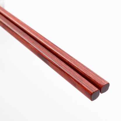 Stacked chopsticks (thin, 22.5cm, vermilion finish)