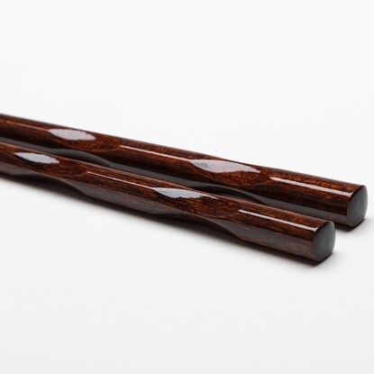 Easy to hold antibacterial chopsticks (medium brown, 21cm)