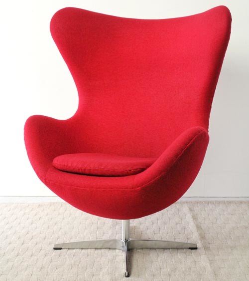 Nordic modern egg design living chair with cushion