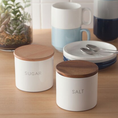 Porcelain canister 350ml (SUGAR)