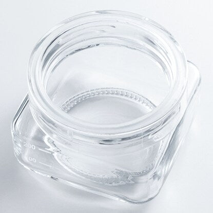 Glass canister with a lid that lets you see the contents (SH300)