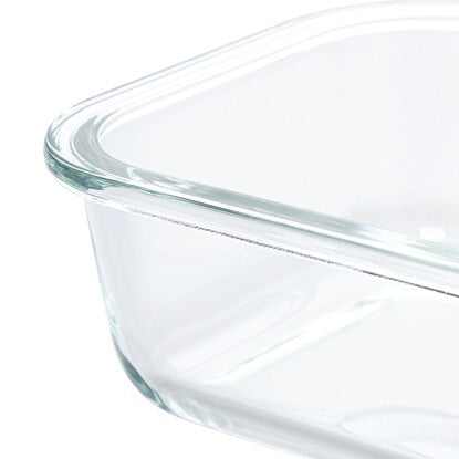 Heat-resistant glass storage container, rectangular (650mL)