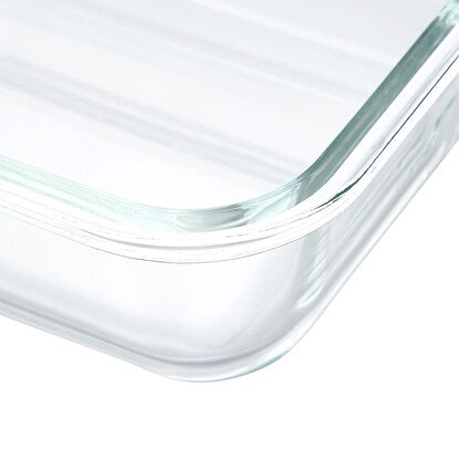 Heat-resistant glass storage container, rectangular (650mL)