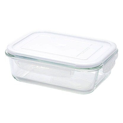 Heat-resistant glass storage container, rectangular (1040mL)