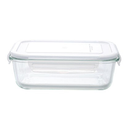 Heat-resistant glass storage container, rectangular (1040mL)