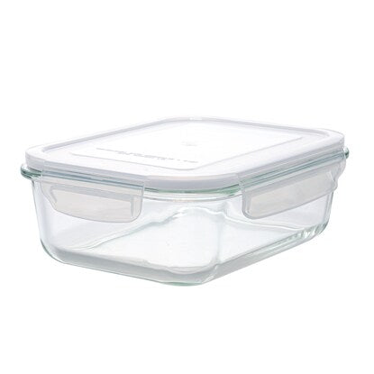 Heat-resistant glass storage container, rectangular (1040mL)