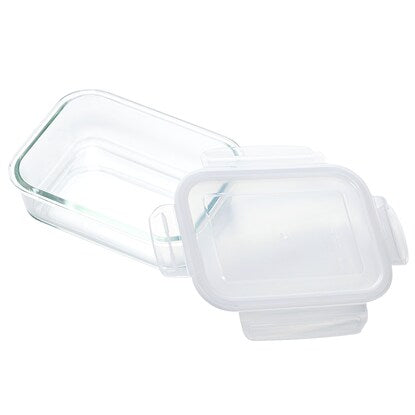 Heat-resistant glass storage container, rectangular (1040mL)