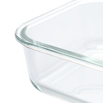 Heat-resistant glass storage container, rectangular (1040mL)