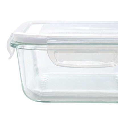 Heat-resistant glass storage container, rectangular (1040mL)