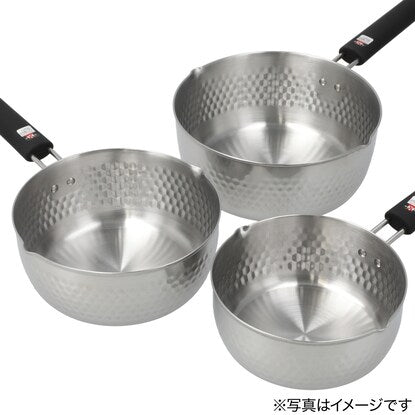 Rivet Hammered Stainless Steel Yukihira Pot 2 (18cm)