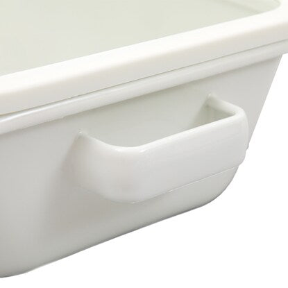 IH/gas stovetop, can also be stored, enamel square pot (20cm)