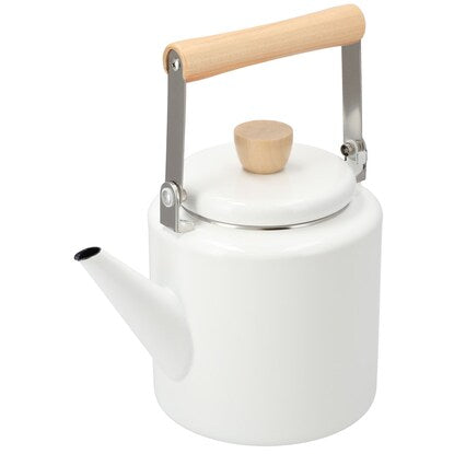 IH/Gas Fire Enamel Kettle 2.4L (White)