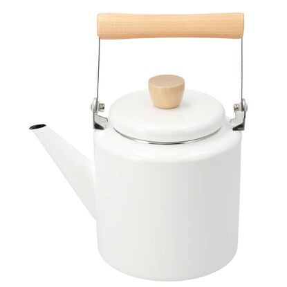 IH/Gas Fire Enamel Kettle 2.4L (White)