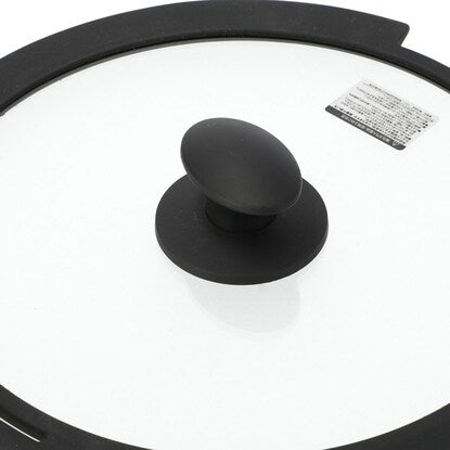 Silicone-rimmed glass lid for TORERU series (28cm)