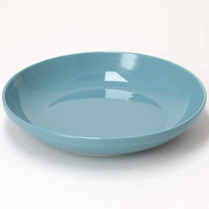 綺麗にスタッキングできる深皿 23cm（DAY Value ミドルターコイズブルー）