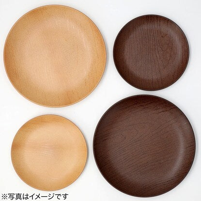 Quick-drying, wood-like, water-repellent plate (24cm, natural)