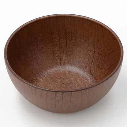 Quick-drying, water-repellent wooden bowl (12cm, dark brown)