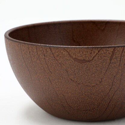 Quick-drying, water-repellent wooden bowl (12cm, dark brown)