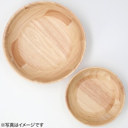 Wooden bowl (Round bowl, rubber, 24cm)