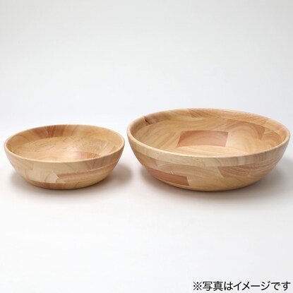 Wooden bowl (Round bowl, rubber, 24cm)