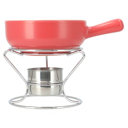 Gas Fire Cheese Fondue Set Chunky (Red)