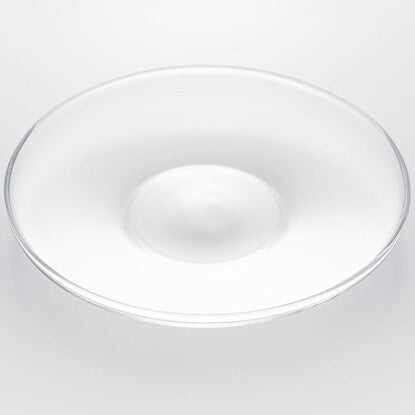 Heat-resistant glass cup and saucer (300ml)