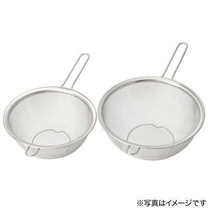 Stainless steel one-handed mesh colander (M 18cm Days)