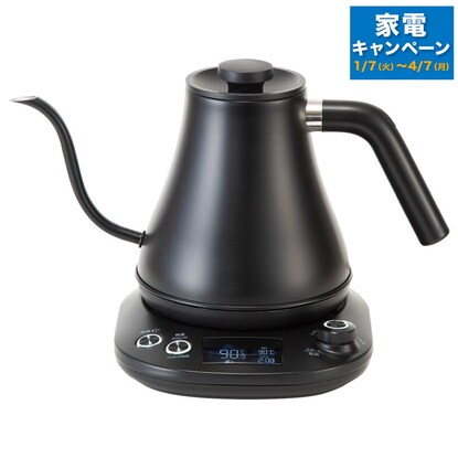 Electric drip kettle with adjustable temperature (0.8L, black, AB2S02)