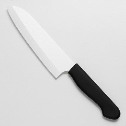 Soft Grip Ceramic Santoku (White KY021)