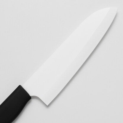 Soft Grip Ceramic Santoku (White KY021)